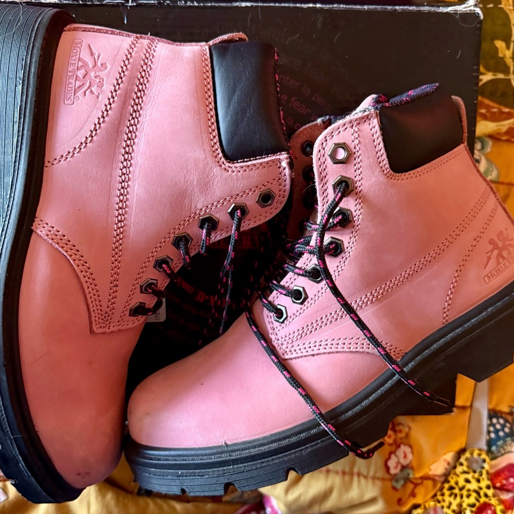 Moxie Alice Boot Steel-Toe Women’s Pink Work Boot - Picture 8 of 17